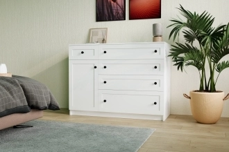 Комод-стеллаж Билли в белом цвете