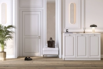 Комод Банни-3 в белом цвете с глянцевыми фасадами