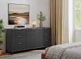 Комод Марвин 33 фрезеровка 8 Графит