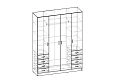 Шкаф распашной Рио-4.5