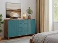Комод Марвин 25 фрезеровка 8+11 Аквамарин