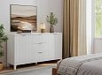 Комод Марвин 4 фрезеровка 8 Белый