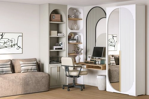 Шкаф распашной Брей-1.1 Белый - фото 1