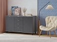 Комод Марвин 25 фрезеровка 3 Графит