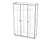Шкаф распашной Банни-3 Белый
