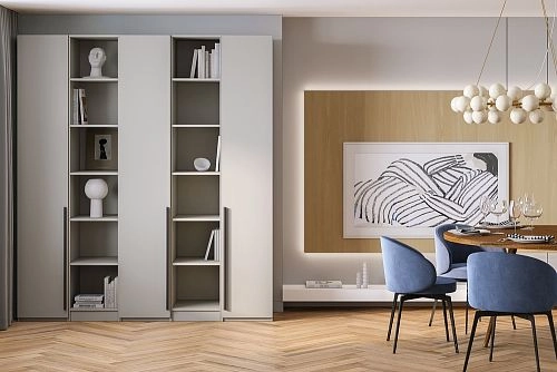 Шкаф распашной Хейсон-14 Кашемир Черный - фото 1