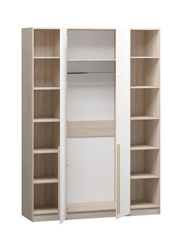 Шкаф распашной Хейсон-24 Белый Дуб Сонома - фото 4