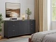 Комод Марвин 33 фрезеровка 8+11 Графит
