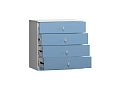 Комод Банни-4 Пастельно-Синий