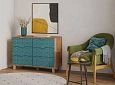 Комод Марвин 7 фрезеровка 2 Аквамарин