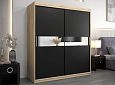 Шкаф-купе Бенито-2 Дуб Сонома/Чёрный