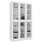 Шкаф для книг Библиограф 3.2 Рельеф Белый