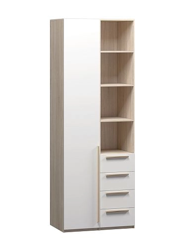 Шкаф распашной Хейсон-26 Белый Дуб Сонома - фото 3