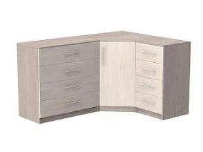 Комод угловой "Мега" (Ф-1527)
