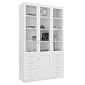 Шкаф для книг Библиограф 3.9 Квадро Белый