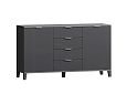 Комод Марвин 25 фрезеровка 8 Графит