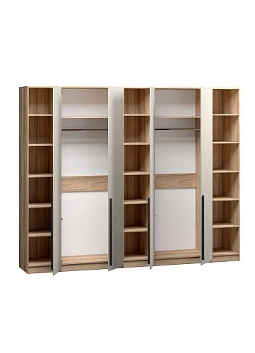 Шкаф распашной Хейсон-11 Кашемир Блэквуд Ячменный - фото 4