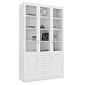 Шкаф для книг Библиограф 3.6 Квадро Белый