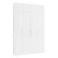 Шкаф распашной Калифорния-4 с антресолью Белый