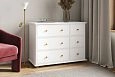 Комод Луиза-6 Классик МДФ Белый