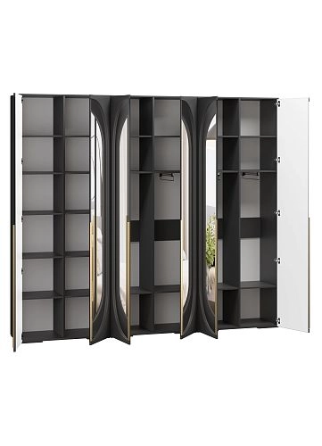 Шкаф распашной Брей-3.2 Чёрный - фото 3