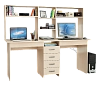 Компьютерный стол Тандем-2Я+Н