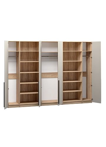 Шкаф распашной Хейсон-3 Кашемир Блэквуд Ячменный - фото 4