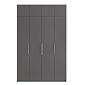 Шкаф распашной Калифорния-4 с антресолью Графит