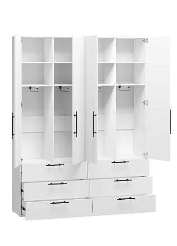 Шкаф распашной Мори-Хелена-9 Белый - фото 3