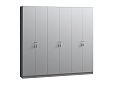Шкаф распашной Монтана-6 Стальной Серый
