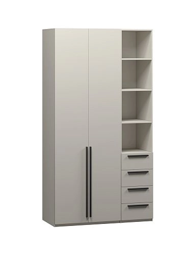 Шкаф распашной Хейсон-22 Кашемир Черный - фото 3