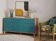 Комод Марвин 33 фрезеровка 2 Аквамарин