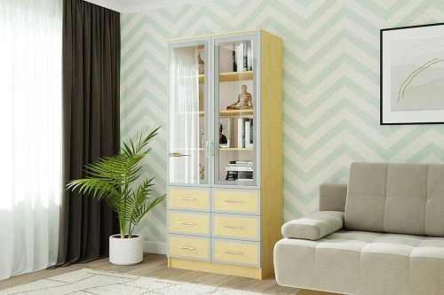 Книжный шкаф Альма-11 Клён - фото 1