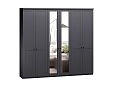 Шкаф распашной София РАХ-4 МДФ Графит