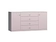 Комод Банни-3 Розовый Лайт