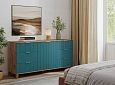 Комод Марвин 33 фрезеровка 8 Аквамарин