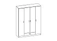 Шкаф распашной Рио-4.6