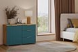 Комод Салерно 3 Аквамарин