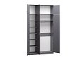 Шкаф распашной Лайт-3 с антресолью Графит