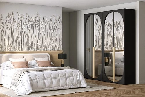 Шкаф распашной Брей-2.2 Черный - фото 1