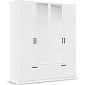 Шкаф распашной Бари-6 Белый