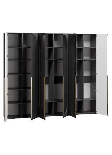 Шкаф распашной Брей-3.1 Черный - фото 3