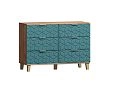 Комод Марвин 7 фрезеровка 2 Аквамарин