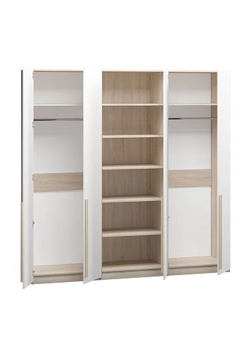 Шкаф распашной Хейсон-10 Белый Дуб Сонома - фото 4