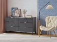 Комод Марвин 7 фрезеровка 3 Графит