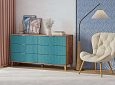 Комод Марвин 7 фрезеровка 3 Аквамарин