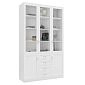 Шкаф для книг Библиограф 3.8 Квадро Белый