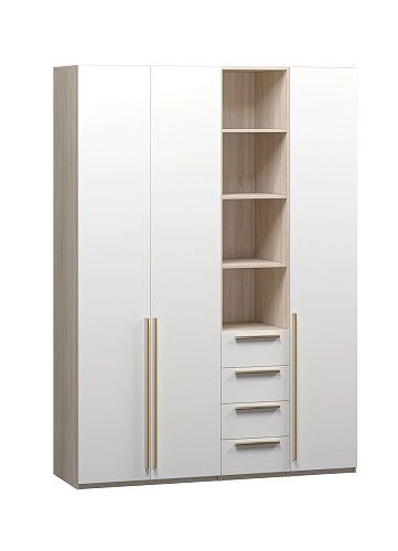 Шкаф распашной Хейсон-20 Белый Дуб Сонома - фото 3