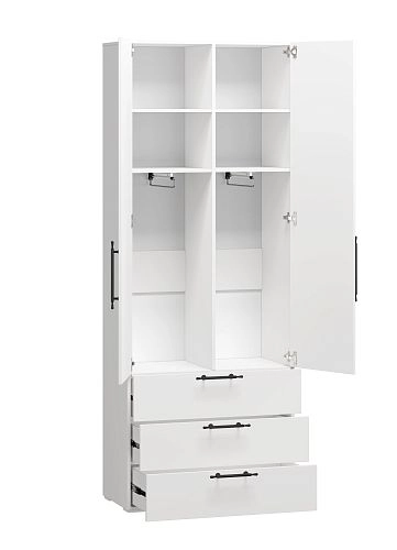 Шкаф распашной Мори-Хелена-4 Белый - фото 4