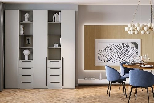 Шкаф распашной Хейсон-15 Кашемир Черный - фото 1